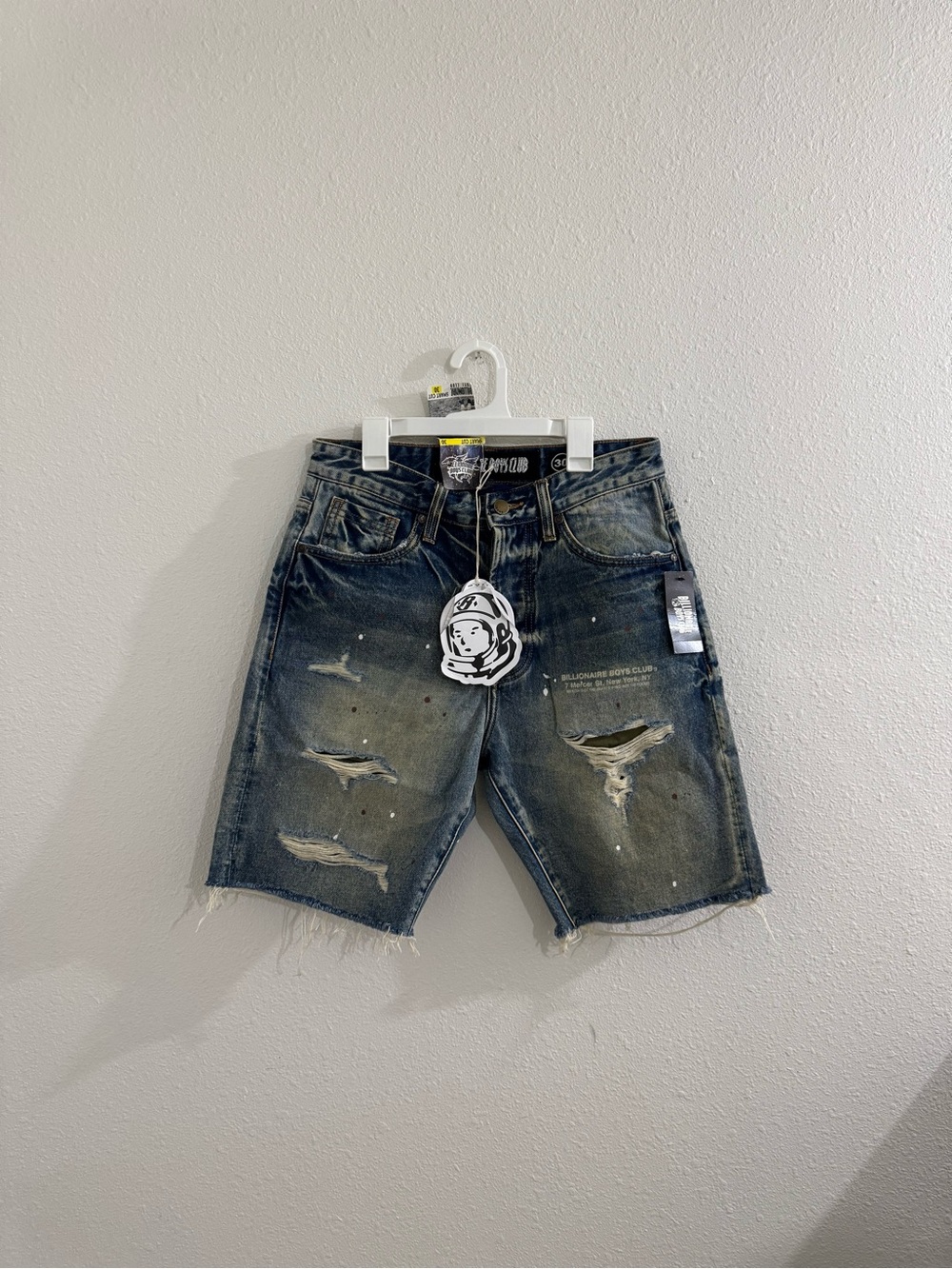 Billionaire boys club denim shorts